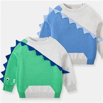 Sweater Rajutan Anak Dinosaurus