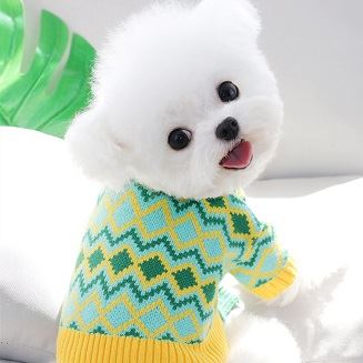 Pakaian Anjing Mewah Desainer Hati Mewah Sweter Rajutan Sweter Anjing Kucing Peliharaan