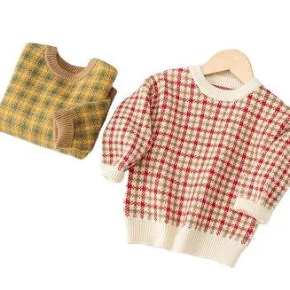 Gadis Longgar Tebal Rajutan Sweater Balita Balita Anak-Anak Sweater Musim Dingin
